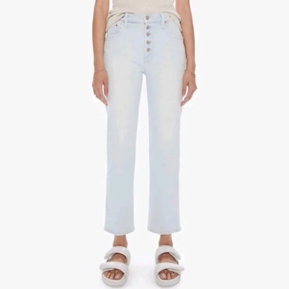 MOTHER Denim The Pixie Tomcat Ankle Size 29 Pina Colada Paradise Jeans - Picture 2 of 11